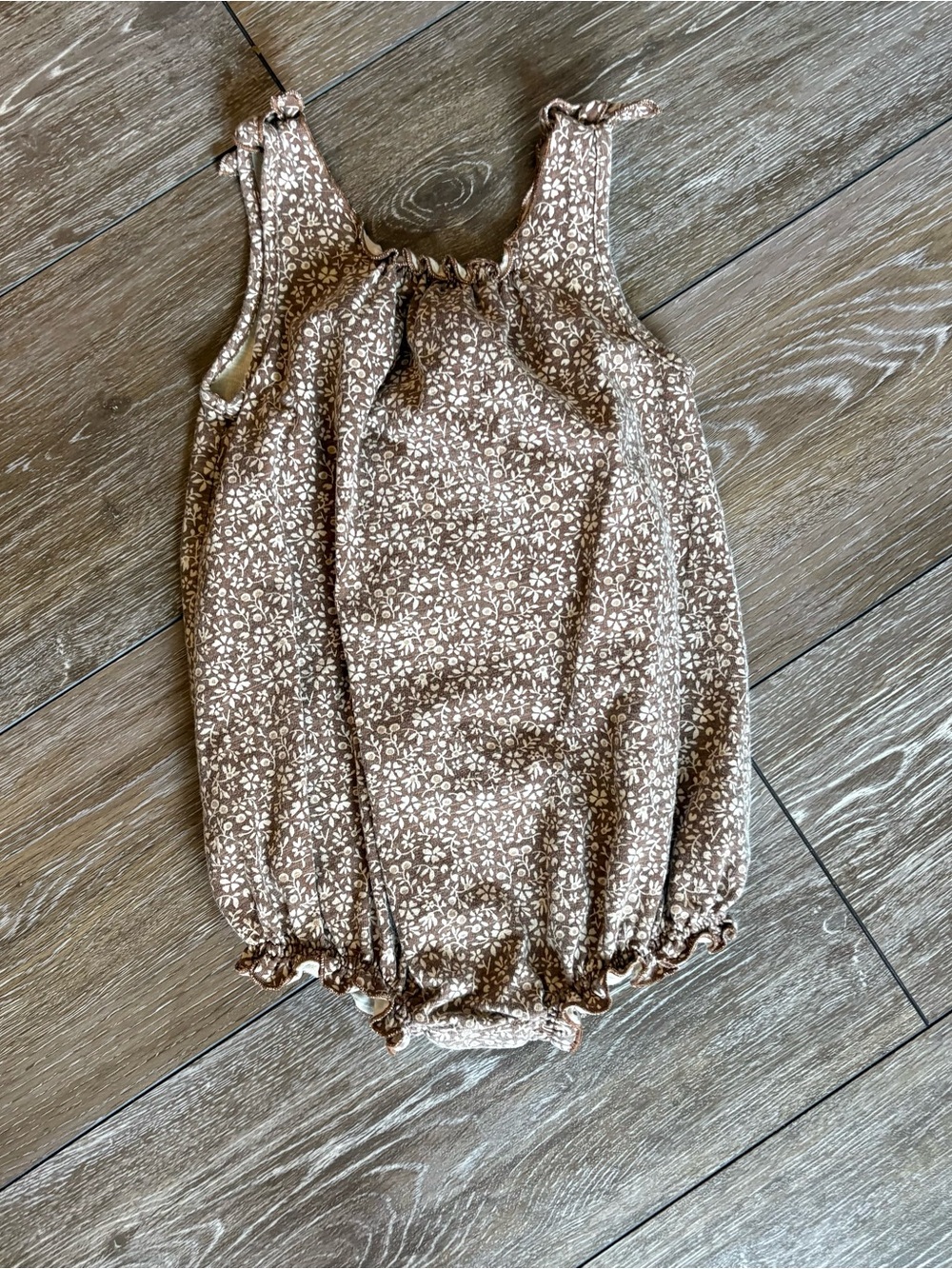 Rylee + Cru toddler girls' floral print sleeveless bubble romper